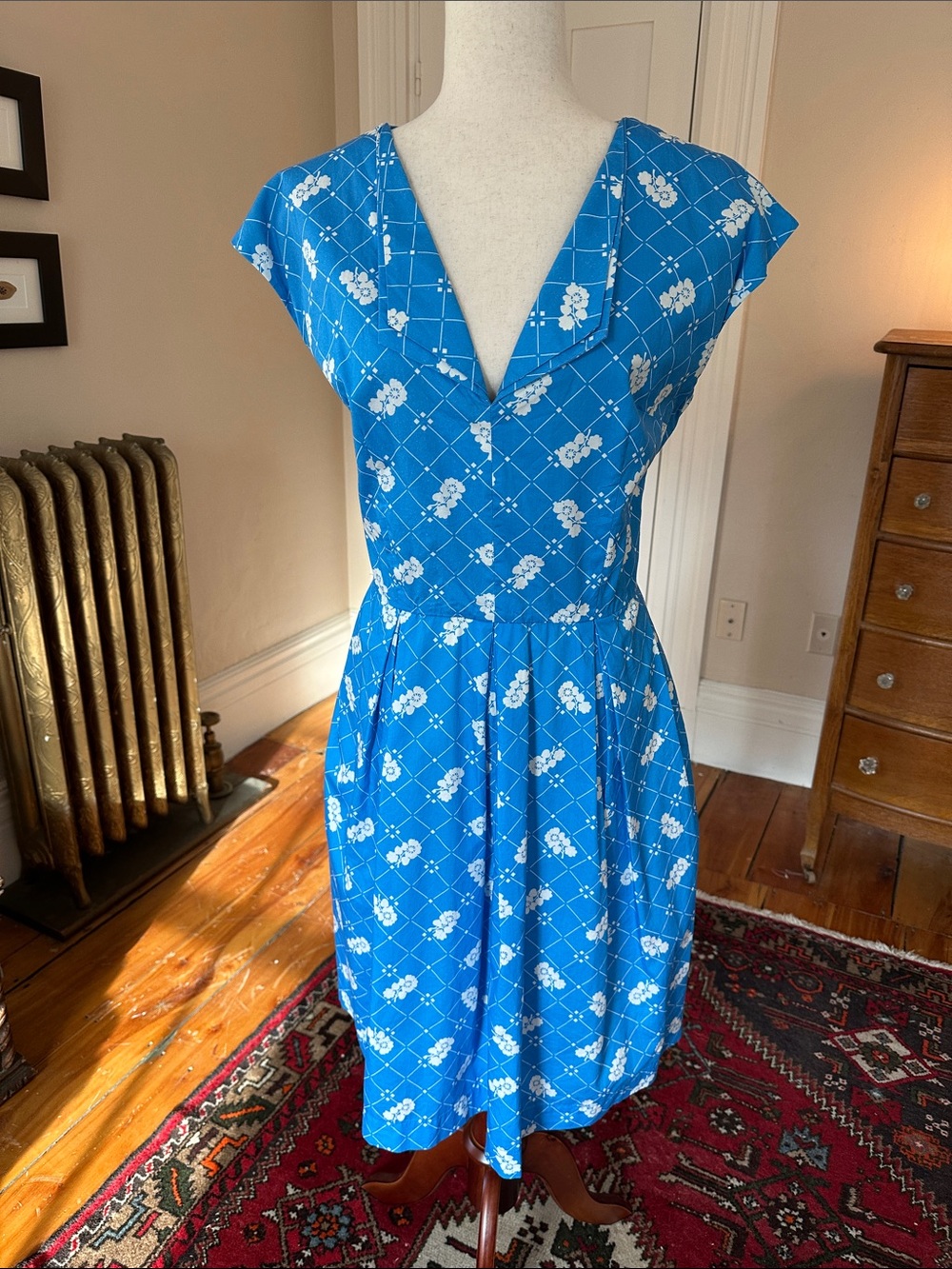 Emily and Fin RARE Blue Rockabilly Dress